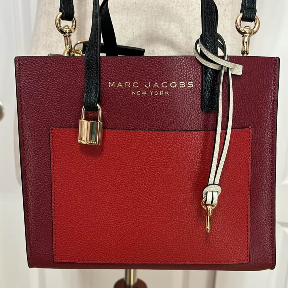 🎄 Marc Jacobs Grind Mini Tote Crossbody Bag Authentic